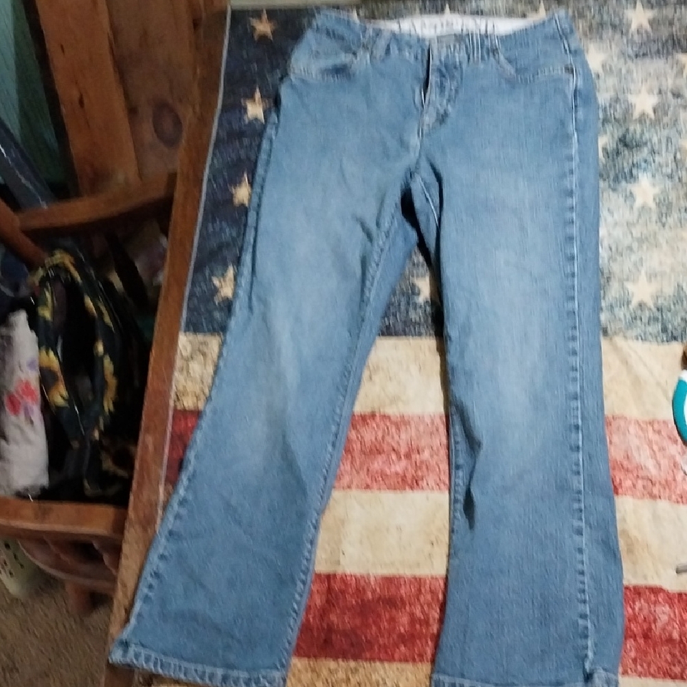 Lands' End Women's Boot Cut Jeans - Blue